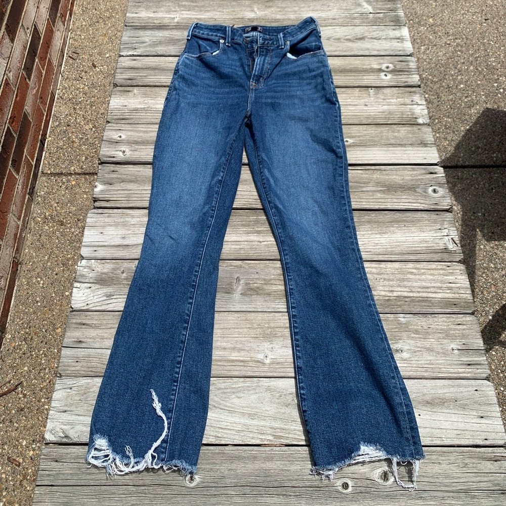 A+F Curve Love High Rise Ankle Flare Jeans